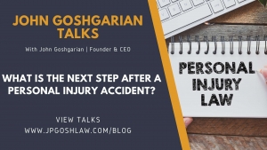 JP Gosh Law Talks for Parkland, FL -  What is The Next Step After a Personal Injury Accident?